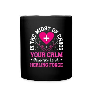 Soins infirmiers psychiatriquesPsychiatrique - Mug uni - noir - Devant