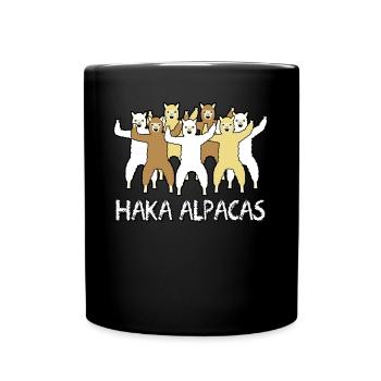 Haka Alpacas - Tasse einfarbig - Schwarz - Vorne