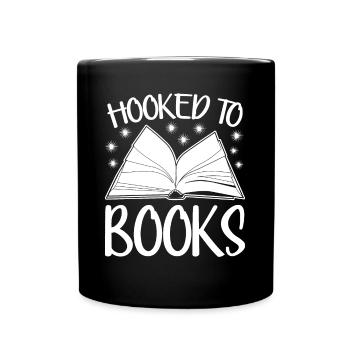 Books Book Read Bookworm Reading - Full Colour Mug - black - Front