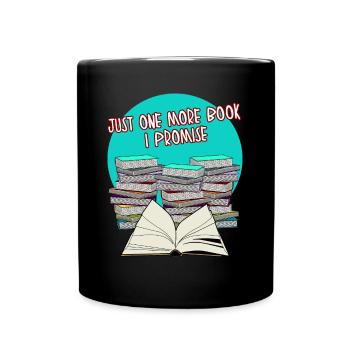 Books Book Reading Bookworm Read - Full Colour Mug - black - Front