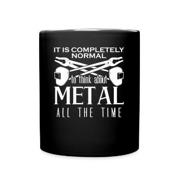 Metal Work Blacksmith Welder Metalworker - Full Colour Mug - black - Front