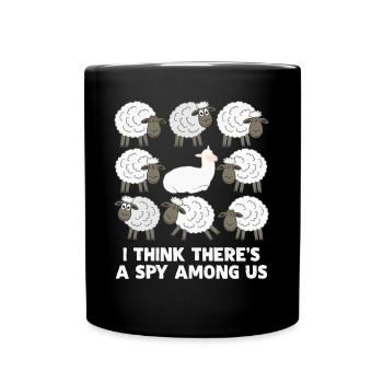 Alpaga Spy Sheep Alpagas - Mug uni - noir - Devant