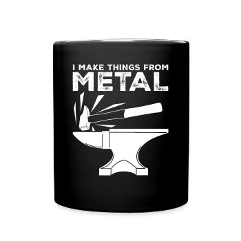 Metalworker Metal Work Blacksmith Welder - Full Colour Mug - black - Front
