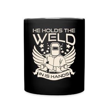 Welder Blacksmith Metalworker Metal Work - Full Colour Mug - black - Front