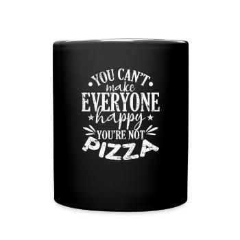 Vous ne pouvez pas rendre tout le monde heureux, vous n’êtes pas Pizza - Mug uni - noir - Devant