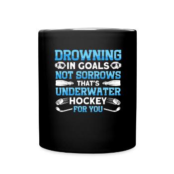 Se noyer dans des portes qui ne font pas la queue, c’est - Mug uni - noir - Devant