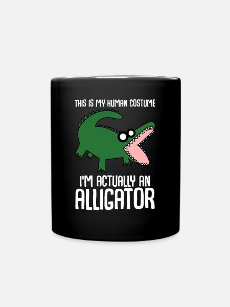 Alligator Alligators Crocodile - Mug uni - noir