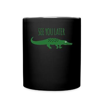 Alligators Joke Alligator - Full Colour Mug - black - Front