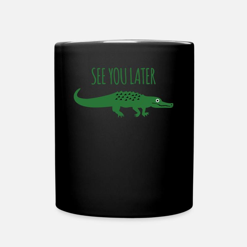 Alligators Blague Alligator - Mug uni - noir