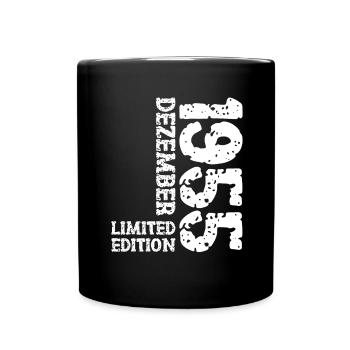1955 décembre édition limitée 68e anniversaire décoration - Mug uni - noir - Devant