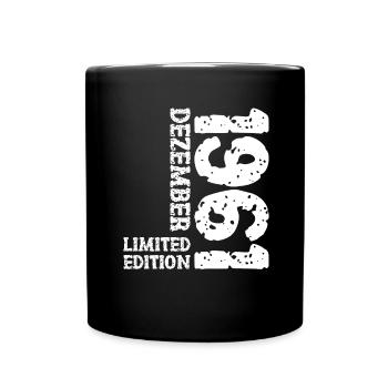 1961 December Limited Edition 62nd Birthday Decoration - Full Colour Mug - black - Front