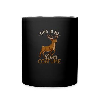 This Is My Deer Costume Funny Hunting Hunter Gift - Full Colour Mug - black - Front