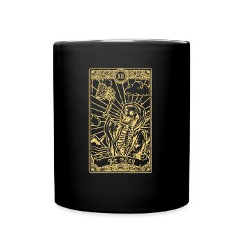 La bière I carte de Tarot gothique je diseuse de bonne aventure - Mug uni - noir - Devant