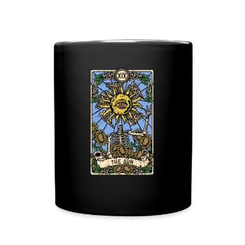 The Sun I Goth Tarot Card I Fortune Teller - Full Colour Mug - black - Front