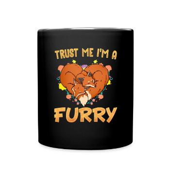 Trust me I'm a Furry I Furries Cosplay Fandom - Tasse einfarbig - Schwarz - Vorne