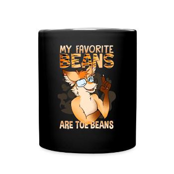 My favorite beans are toe beans I Furry Fandom - Full Colour Mug - black - Front