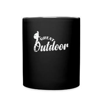 Grande randonnée en plein air Nature - Mug uni - noir - Devant