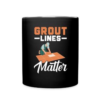 Carreleur Profession Carrelage Couche De Sol Carrelage - Mug uni - noir - Devant