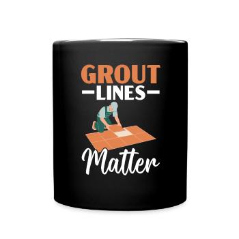 Carreleur Profession Carrelage Couche De Sol Carrelage - Mug uni - noir - Devant