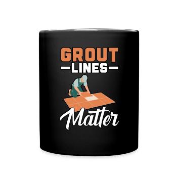 Carreleur Profession Carrelage Couche De Sol Carrelage - Mug uni - noir - Devant
