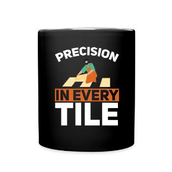 Carreleur Profession Carrelage Couche De Sol Carrelage - Mug uni - noir - Devant