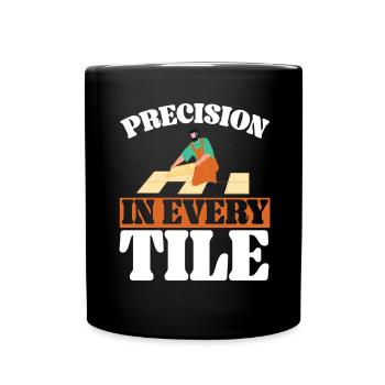 Carreleur Profession Carrelage Couche De Sol Carrelage - Mug uni - noir - Devant