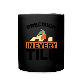 Carreleur Profession Carrelage Couche De Sol Carrelage - Mug uni - noir - Devant