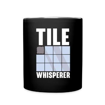 Carreleur Profession Carrelage Couche De Sol Carrelage - Mug uni - noir - Devant