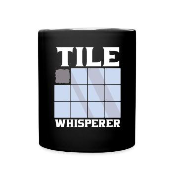 Fliesenleger Fliesensetzer Beruf Fugenleger Fliese - Tasse einfarbig - Schwarz - Vorne