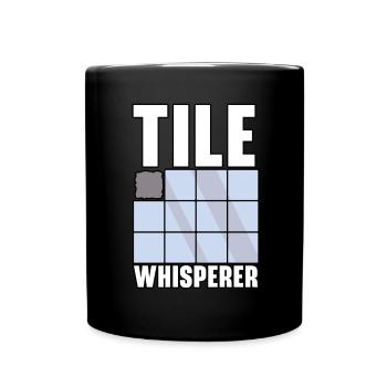 Carreleur Profession Carrelage Couche De Sol Carrelage - Mug uni - noir - Devant