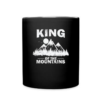 Roi des montagnes Randonnée Hobby - Mug uni - noir - Devant