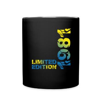 1981 Limited Edition Geburtstag Geschenk Frau Mann - Tasse einfarbig - Schwarz - Vorne