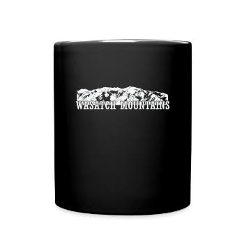 Wasatch Mountains, Rocky Mountains, Utah - Full Colour Mug - black - Front