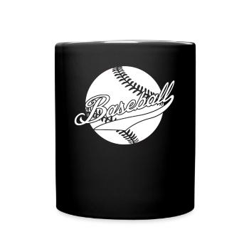 Baseball Bat Baseball Player - Full Colour Mug - black - Front