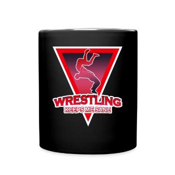 Lutteur Insane Wrestling - Mug uni - noir - Devant