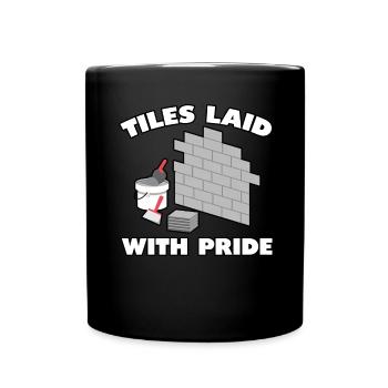 Carreleur Profession Carrelage Couche De Sol Carrelage - Mug uni - noir - Devant