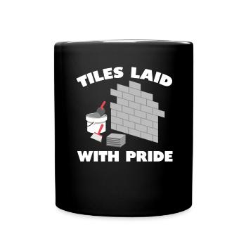 Carreleur Profession Carrelage Couche De Sol Carrelage - Mug uni - noir - Devant