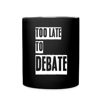 Discussion Debate Team Debating Club - Full Colour Mug - black - Front