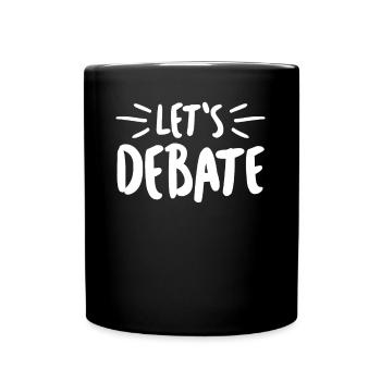 Debating Club Debate Team - Full Colour Mug - black - Front