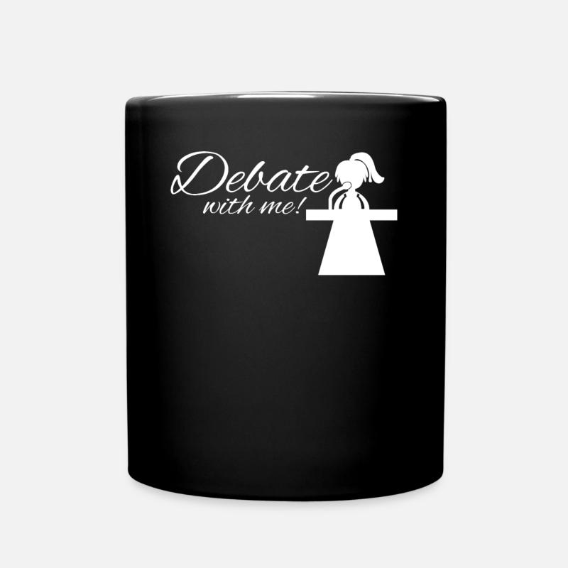Debate Team - Tasse einfarbig - Schwarz