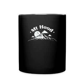 Stratovolcan du mont Hood, Oregon, États-Unis, Portland - Mug uni - noir - Devant