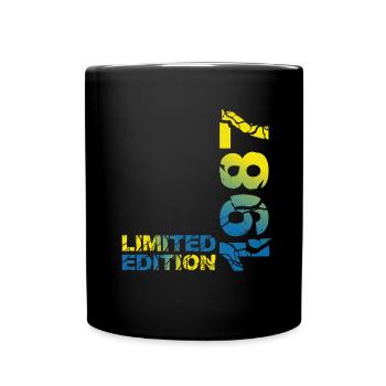 1987 édition limitée anniversaire cadeau femme mari - Mug uni - noir - Devant