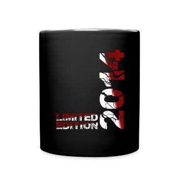 2014 Édition Limitée Anniversaire Cadeau Décoration - Mug uni - noir - Devant