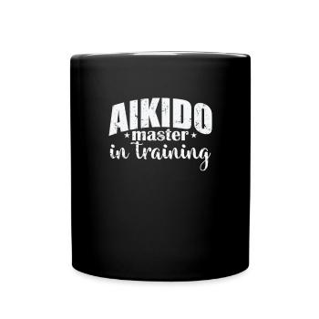 Aikido Master in Training Kampfsport - Tasse einfarbig - Schwarz - Vorne