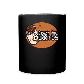 Burritos Crazy Burrito - Full Colour Mug - black - Front