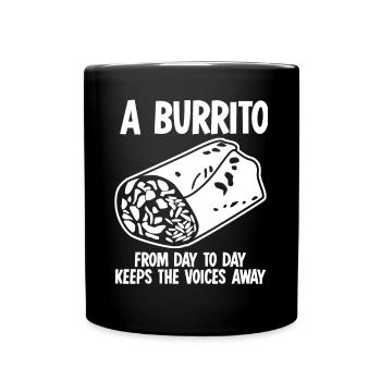 Burrito Cuisine mexicaine Burritos - Mug uni - noir - Devant
