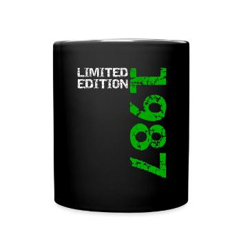 1987 édition limitée anniversaire cadeau femme mari - Mug uni - noir - Devant