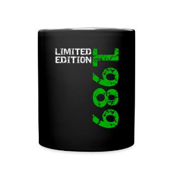 1989 Limited Edition Birthday Gift Wife Husband - Full Colour Mug - black - Front