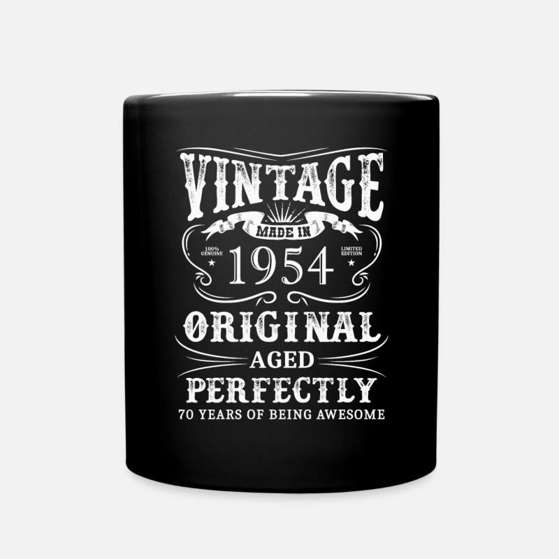 Vintage Made In 1954 70 ans d’être génial - Mug uni - noir