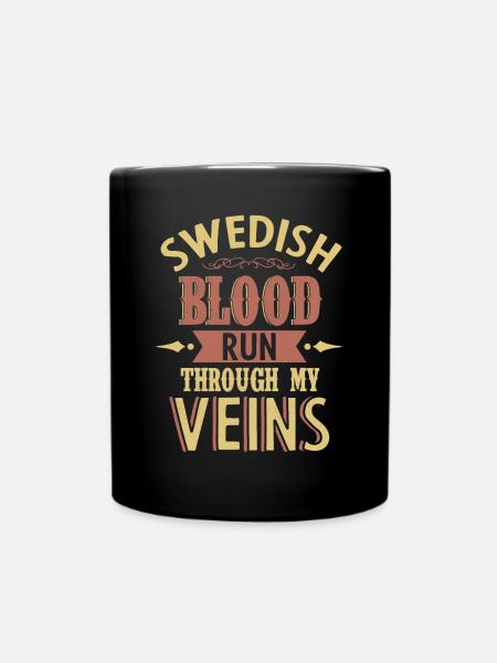 Swedish - Full Colour Mug - black